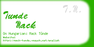 tunde mack business card